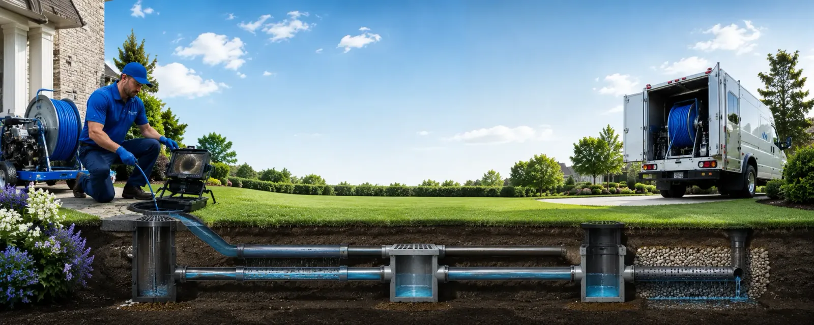 Outdoor drain cleaning information for Cobb, CA